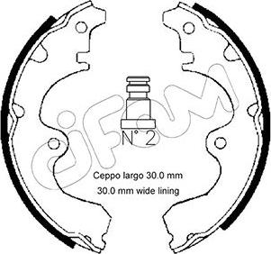 Cifam 153-634 - Kit freno, freni a tamburo www.autoricambit.com