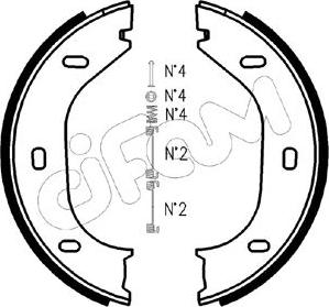 Cifam 153-011K - Kit ganasce, Freno stazionamento www.autoricambit.com