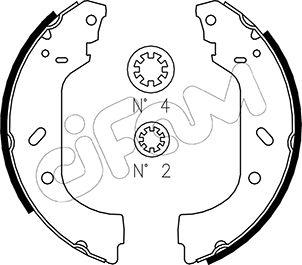 Cifam 153-074 - Kit freno, freni a tamburo www.autoricambit.com