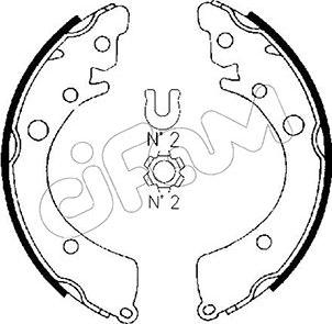 Cifam 153-149 - Kit freno, freni a tamburo www.autoricambit.com