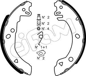 Cifam 153-118K - Kit freno, freni a tamburo www.autoricambit.com