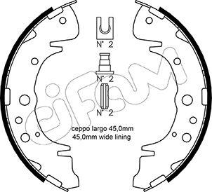 Cifam 153-172 - Kit freno, freni a tamburo www.autoricambit.com