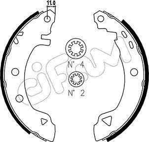 Cifam 153-346 - Kit freno, freni a tamburo www.autoricambit.com