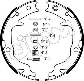 Cifam 153-362K - Kit ganasce, Freno stazionamento www.autoricambit.com