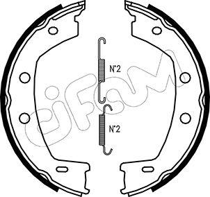 Cifam 153-374K - Kit ganasce, Freno stazionamento www.autoricambit.com