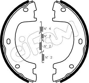 Cifam 153-249K - Kit ganasce, Freno stazionamento www.autoricambit.com