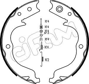 Cifam 153-268K - Kit ganasce, Freno stazionamento www.autoricambit.com