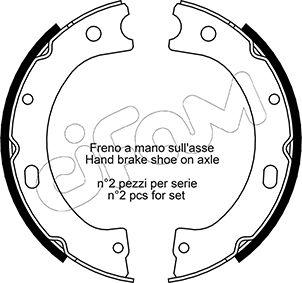 Cifam 153-289 - Kit ganasce, Freno stazionamento www.autoricambit.com