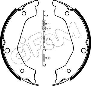 Cifam 153-227K - Kit ganasce, Freno stazionamento www.autoricambit.com