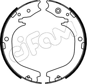 Cifam 153-754 - Kit ganasce, Freno stazionamento www.autoricambit.com