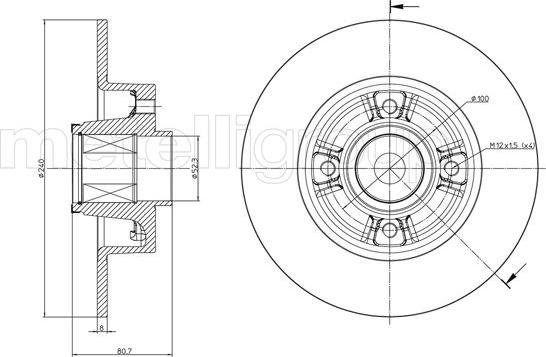 Cifam 800-722 - Discofreno www.autoricambit.com