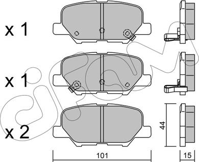 Cifam 822-995-0 - Kit pastiglie freno, Freno a disco www.autoricambit.com