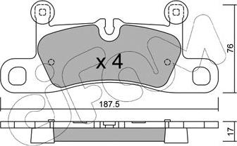 Cifam 822-958-0 - Kit pastiglie freno, Freno a disco www.autoricambit.com