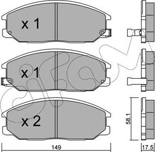 Cifam 822-632-0 - Kit pastiglie freno, Freno a disco www.autoricambit.com