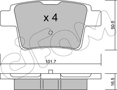 Cifam 822-677-0 - Kit pastiglie freno, Freno a disco www.autoricambit.com