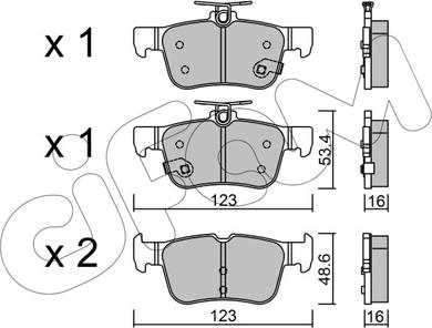 Cifam 822-1040-0 - Kit pastiglie freno, Freno a disco www.autoricambit.com