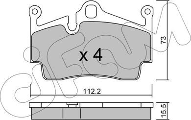 Cifam 822-894-0 - Kit pastiglie freno, Freno a disco www.autoricambit.com