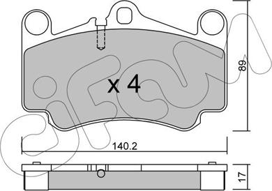 Cifam 822-893-0 - Kit pastiglie freno, Freno a disco www.autoricambit.com