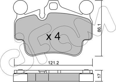 Cifam 822-892-0 - Kit pastiglie freno, Freno a disco www.autoricambit.com