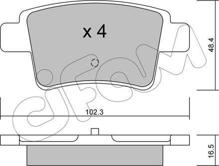 Cifam 822-801-0 - Kit pastiglie freno, Freno a disco www.autoricambit.com