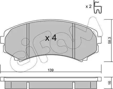 Kavo Parts KBP-5536 - Kit pastiglie freno, Freno a disco www.autoricambit.com