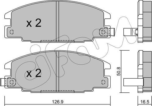 Cifam 822-244-0 - Kit pastiglie freno, Freno a disco www.autoricambit.com