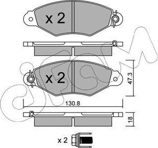 Cifam 822-253-0 - Kit pastiglie freno, Freno a disco www.autoricambit.com