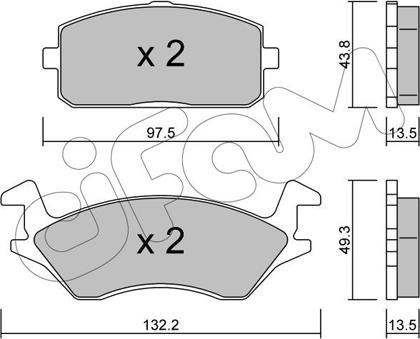 Cifam 822-234-0 - Kit pastiglie freno, Freno a disco www.autoricambit.com