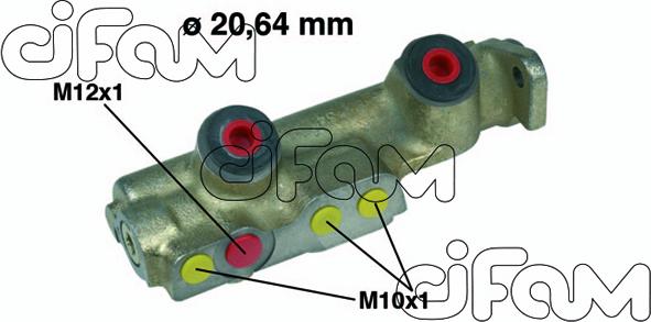 Cifam 202-094 - Cilindro maestro del freno www.autoricambit.com