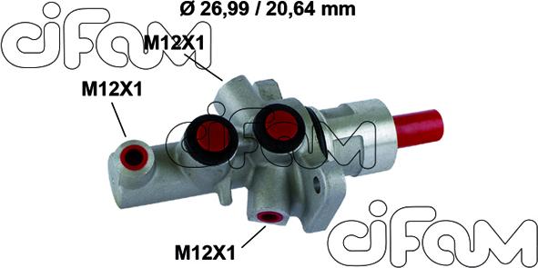 Cifam 202-858 - Cilindro maestro del freno www.autoricambit.com