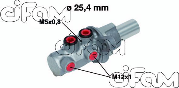 Cifam 202-754 - Cilindro maestro del freno www.autoricambit.com