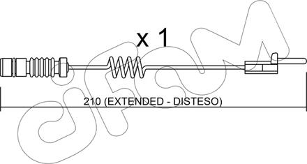 Cifam SU.099 - Contatto segnalazione, Usura past. freno/mat. d'attrito www.autoricambit.com