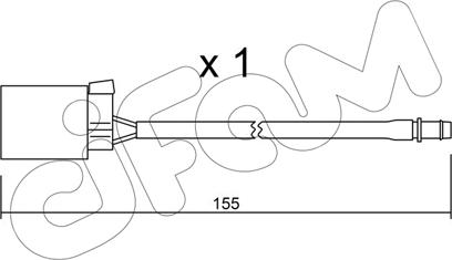 Cifam SU.015 - Contatto segnalazione, Usura past. freno/mat. d'attrito www.autoricambit.com