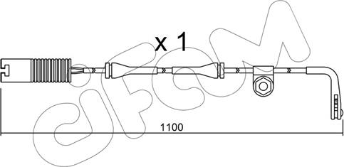 Cifam SU.148 - Contatto segnalazione, Usura past. freno/mat. d'attrito www.autoricambit.com