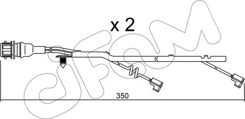 Cifam SU.182K - Contatto segnalazione, Usura past. freno/mat. d'attrito www.autoricambit.com