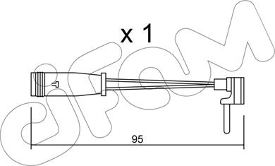 Cifam SU.129 - Contatto segnalazione, Usura past. freno/mat. d'attrito www.autoricambit.com