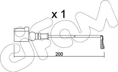 Cifam SU.349 - Contatto segnalazione, Usura past. freno/mat. d'attrito www.autoricambit.com