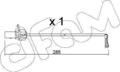 Cifam SU.345 - Contatto segnalazione, Usura past. freno/mat. d'attrito www.autoricambit.com