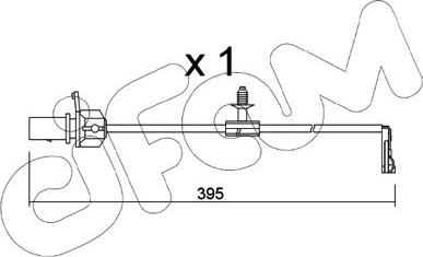 Cifam SU.346 - Contatto segnalazione, Usura past. freno/mat. d'attrito www.autoricambit.com