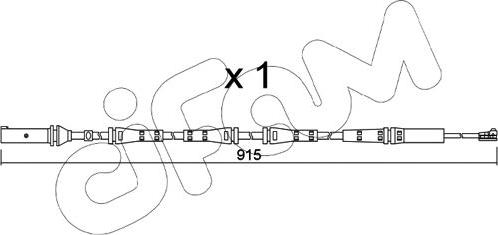 Cifam SU.351 - Contatto segnalazione, Usura past. freno/mat. d'attrito www.autoricambit.com
