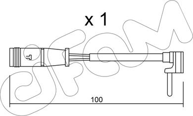 Cifam SU.330 - Contatto segnalazione, Usura past. freno/mat. d'attrito www.autoricambit.com