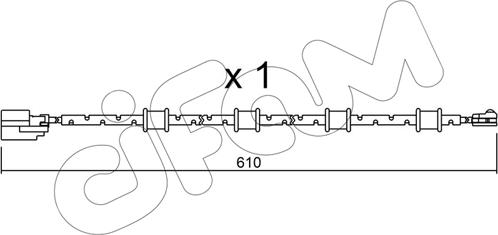 Cifam SU.321 - Contatto segnalazione, Usura past. freno/mat. d'attrito www.autoricambit.com