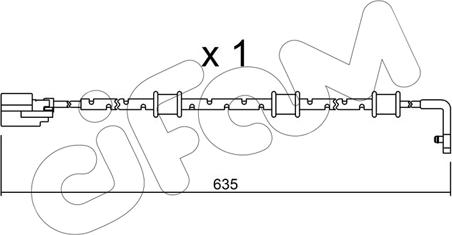 Cifam SU.323 - Contatto segnalazione, Usura past. freno/mat. d'attrito www.autoricambit.com