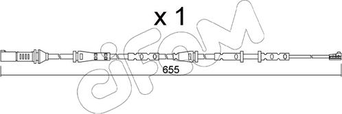 Cifam SU.378 - Contatto segnalazione, Usura past. freno/mat. d'attrito www.autoricambit.com