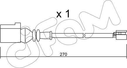 Cifam SU.246 - Contatto segnalazione, Usura past. freno/mat. d'attrito www.autoricambit.com