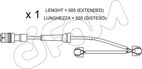 Cifam SU.266 - Contatto segnalazione, Usura past. freno/mat. d'attrito www.autoricambit.com