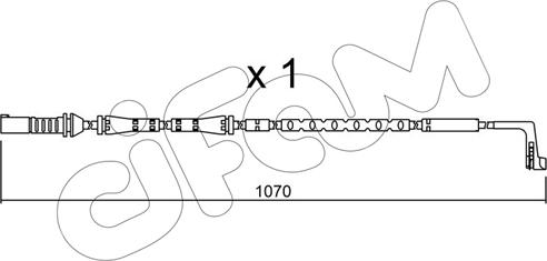 Cifam SU.285 - Contatto segnalazione, Usura past. freno/mat. d'attrito www.autoricambit.com