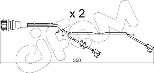 Cifam SU.231K - Contatto segnalazione, Usura past. freno/mat. d'attrito www.autoricambit.com