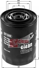 Clean Filters DF1898 - Filtro olio www.autoricambit.com