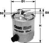 Clean Filters DN1985 - Filtro carburante www.autoricambit.com